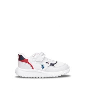 U.S. Polo Assn. 102155645 6P Posse JR 6FX Patik Erkek Çocuk Yürüyüş Ayakkabısı Beyaz - Lacivert