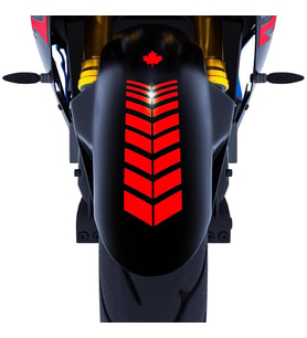 2 Adet Sport Motosiklet Çamurluk Bayrak Kırmızı Kask Sticker Çınar Extreme