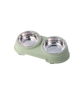Nunbell Melamin Çelik Mama Kabı İkili