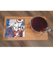 Loya Handmade -El Yapımı Çinisi İle Kahve & Çay Sunumluğu (Modern Kızlar -Lale Demeti)