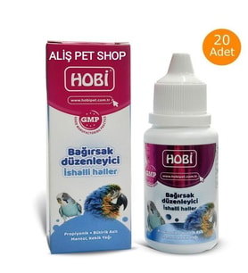 Hobi Kafes Kuşları İçin Bağırsak Düzenleyici 30 Ml X 20 Adet (Çok Renkli)