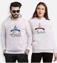 Tshirthane Sail Anchor Sevgili Kombinleri Kapüşonlu Kombini (Tek Ürün Fiyatıdır.)