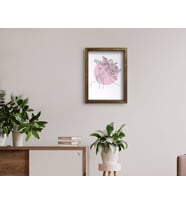 BK Home Doğal Masif Ahşap Çerçeveli Tablo 45x65cm-65