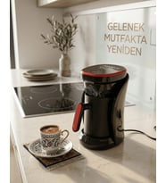 Sesli Uyarılı Türk Kahvesi Makinesi Otomatik Kapanma ve Damlama Emniyetli