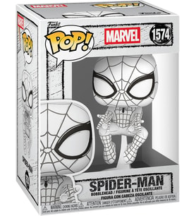 Funko Pop! Marvel: Marvel Sketched - Örümcek Adam - Koleksiyon Vinil Figür - Hediye Fikri - Resmi Ür
