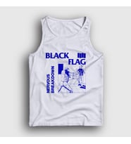 Presmono Unisex Beyaz Nervous Breakdown Black Flag Atlet 476778tt