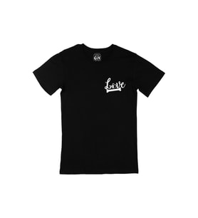 Love Dogs Cep Logo Tasarımlı Siyah Tişört