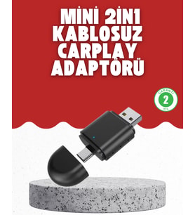 Kablosuz Carplay Dönüştürücü - Akıllı Tak & Çalıştır Araç Adaptörü