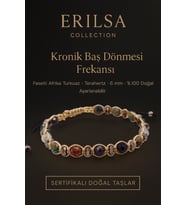 Sertifikalı Kronik Baş Dönmesi Frekansı Enerji Bilekliği – Fasetli Afrika Turkuaz ve Terahertz 6 mm (Çok Renkli)