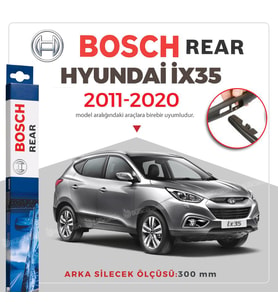 Bosch Rear Arka Silecek Hyundai İX35 2011-2015 ile uyumlu (Siyah)