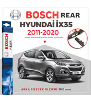 Bosch Rear Arka Silecek Hyundai İX35 2011-2015 ile uyumlu (Siyah)