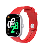 Mi Band 8 Pro Uyumlu Kordon Silikon Spor Geçmeli Zore KRD-109 Kayış (Kırmızı)