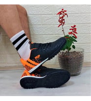 M.P 1356 Siyah-Turuncu Halısaha Futbol Ayakkabısı