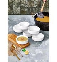 Cooker CKR4000 12 cm 12'li Porselen Joker - Çorba Kasesi  (Krem)