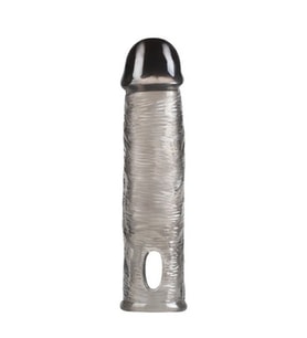 River World 16 cm'lik Silikon Yapıda Siyahi Pe nis Kılıfı