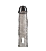 River World 16 cm'lik Silikon Yapıda Siyahi Pe nis Kılıfı