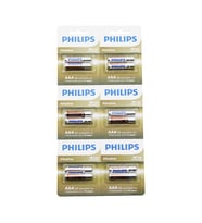 PHILIPS  ALKALİNE İNCE - AAA - 1.5V  PİL  12PCS= 2Lİ X 6 (5343)