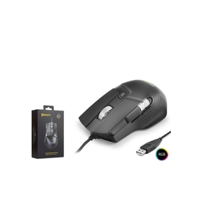 Mkespn X13 Gaming Mouse Kablolu 12400 Dpi 10 Tuş Makro Rgb Oyuncu Mouse Siyah