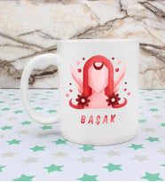 Başak Burcu Özel Tasarım Kupa Bardak (Beyaz)