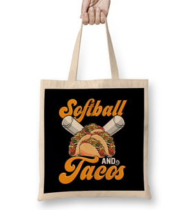 Softball And Tacos Players & Coaches Teammate Bez Çanta Uzun Saplı