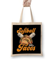 Softball And Tacos Players & Coaches Teammate Bez Çanta Uzun Saplı