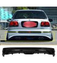 Honda Civic İes Custom Arka Ek Difüzör Siyah Plastik 1999 2000 2001 Arka-difizör-bodykit-ek-karlık