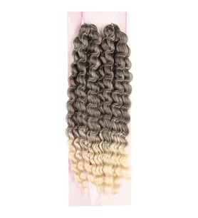 Nice Bulk Afro Su Dalgası / Kahve / Platin Ombreli