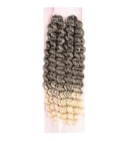 Nice Bulk Afro Su Dalgası / Kahve / Platin Ombreli