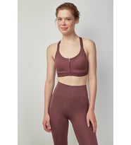 Penti Mürdüm Zip Front Spor Sütyeni PHIH8D7T21SK-PR36 (Mor)