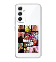 Samsung Galaxy A14 Uyumlu Breaking Bad Gta Tasarımlı Şeffaf Telefon Kılıfı
