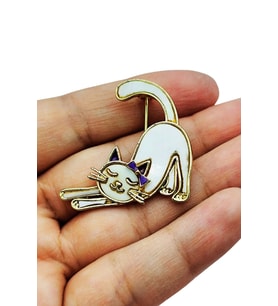 Bastet Kedi Broş Yaka İğnesi