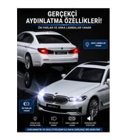1:24 BMW G60 530Li Beyaz Resmi Lisanslı Diecast Metal Model Araba - Süspansiyonlu ve Açılabilir Kapılı Maket
