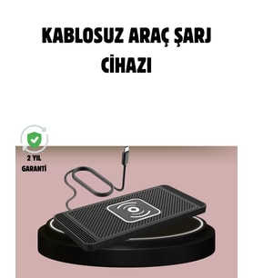 Manyetik Kablosuz Araç Şarj Cihazı – Hızlı Şarj, Kaymaz Taban, Güvenli Kullanım