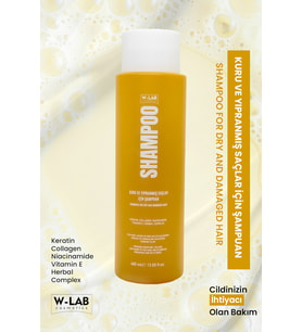 W-Lab Kozmetik Kuru Ve Yıpranmış Saçlar İçin Şampuan 400 Ml