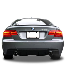 Bmw 3 Serisi E92 E93 M Performance Arka Tampon Eki - Difüzör (Plastik)