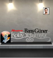 Kişiye Özel Uzay Karikatürlü Kolay Yetişmiyor Ahşap Biblo Bay-7