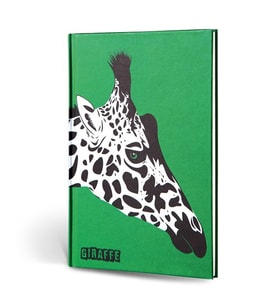 Hayvan Figürlü Dokulu Defter Çizgili Zürafa