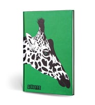 Hayvan Figürlü Dokulu Defter Çizgili Zürafa