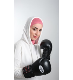 Violet Pratik Hazır Geçmeli Tesettür Bone Sandy Kumaş Spor Hijab 2113_21