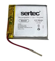 503337 3.7V 750 mAh Li-Polymer Pil (Devreli/1.5A)
