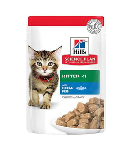 Hills Chunks In Gravy Kitten Balıklı Yavru Kedi Konservesi 85 Gr