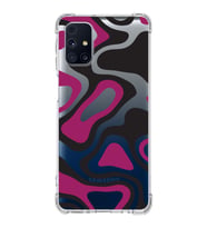 Samsung Galaxy M31s  Köşe Korumalı Antişok Kapak Renkli Desen Tasarımlı Şeffaf Silikon Kılıf