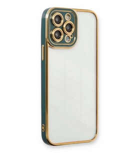 iPhone 14 Pro Kılıf Liva Lens Silikon - Yeşil