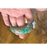 EL BOYAMA BAMBU KADIN BİLEZİK ÇAP 7 CM