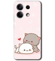 Redmi Note 13 Pro 5G Kılıf HD Desen Baskılı Kılıf - Kedi Aşkı