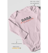 Baba, Seni Seviyorum Uzun Kollu Bebek Body %100 Pamuk