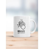 Bravo Espirili Baskılı Kupa Bardak