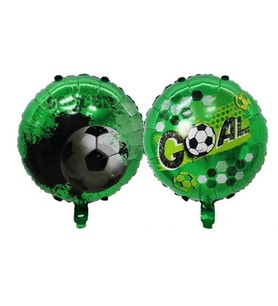 Çift Taraflı Yeşil Renk Futbol Topu Folyo Balon 1 Adet