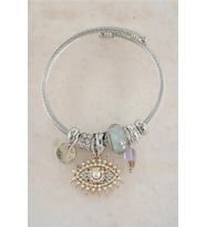 Kadın 316 L Çelik Karışık Figürlü Charm Bileklik   TKR001