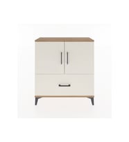 Arges Şifonyer 2 Raflı Tek Çekmeceli 2 Kapaklı 88x30x96 Çam-Aytaşı